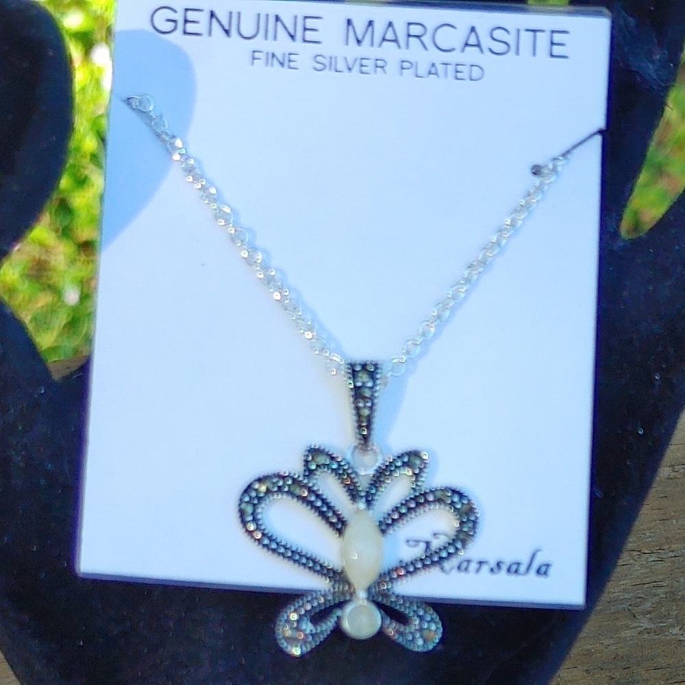 NWT Marsala Women's Butterfly Necklace